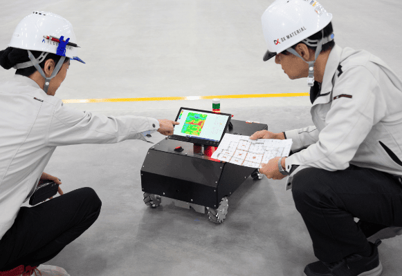 フロアプロファイラー | 床精度調査ロボット